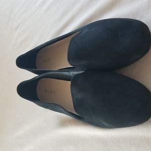 Black Suede women Flat Shoes